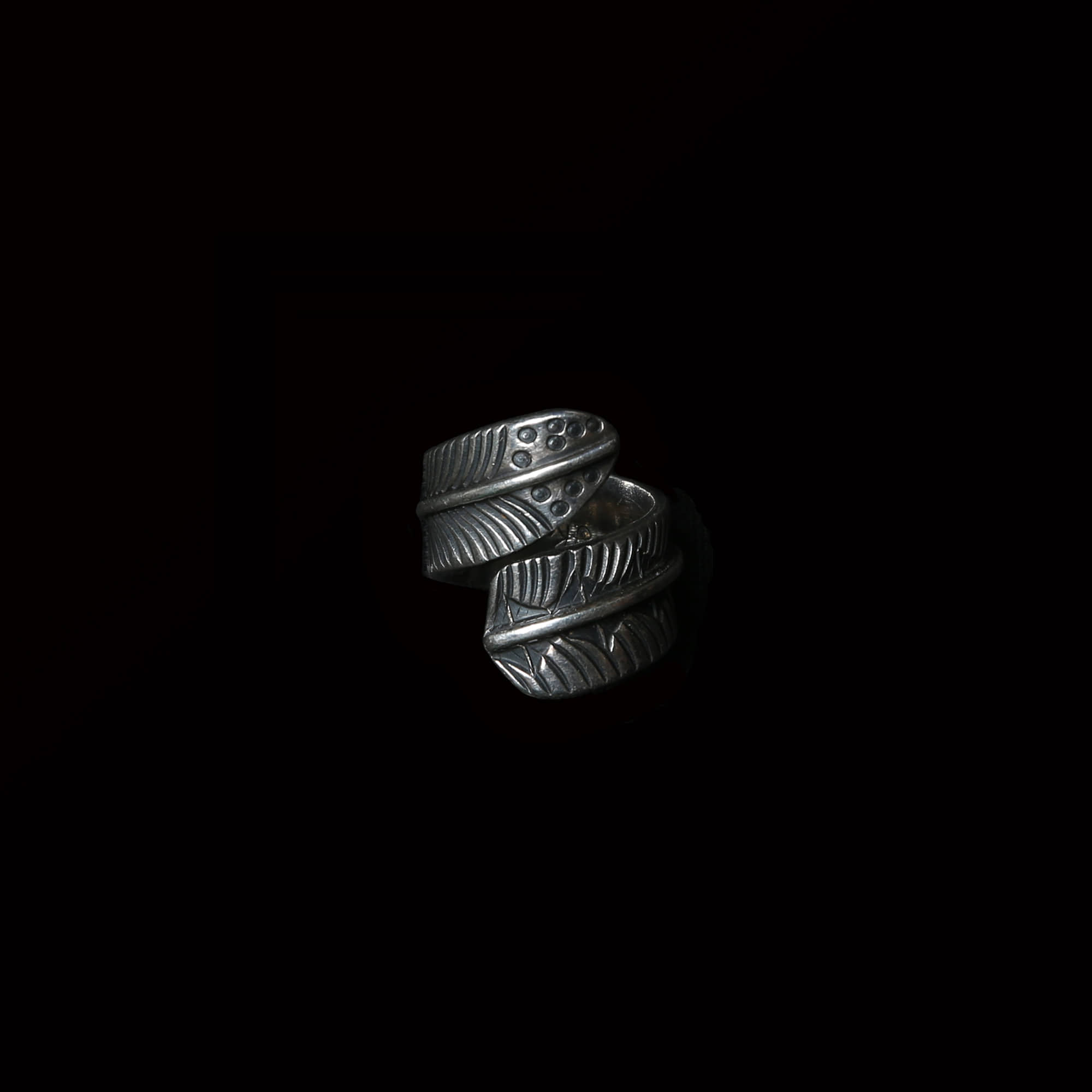 GARY REEVESFEATHER SILVER RING
